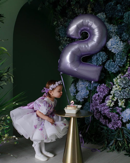 Classy White Butterfly Dress With Handwork