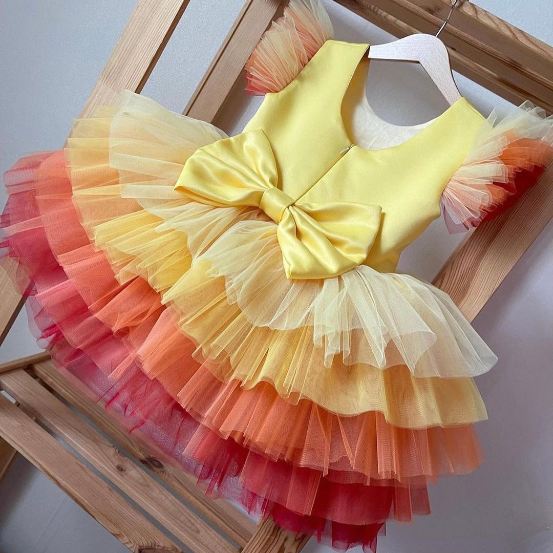 Multi-Layered First Birthday Frock