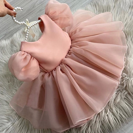 Beautiful Rose Peach Baby Frock Dress
