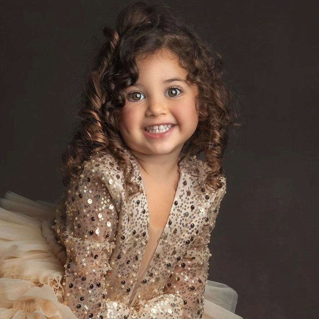 The Gold Sequence Amazing Baby Frock